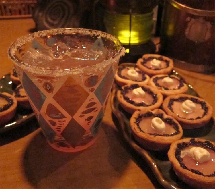 Salty Dog and Trout Barquettes